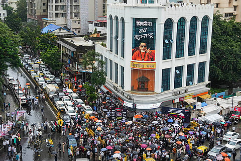 Badlapur sexual assault case: Traffic outside Shiv Sena Bhavan 